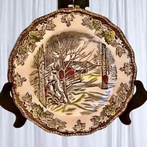 Johnson Bros Friendly Village Bread + Butter Dessert Plate Sugar Maple 6”